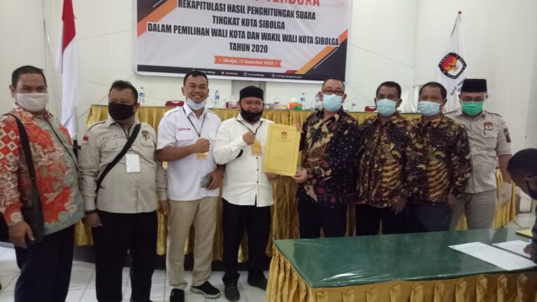 Rapat Pleno Rekapitulasi Hasil Perhitungan Suara Pilkada Kota Sibolga, Jamal-Pantas Menang Telak