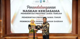 Perkuat Ekonomi Regional, Gubernur Jateng dan Jatim Teken 10 Nota Kesepahaman