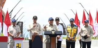 Prabowo Resmikan 5 Proyek Infrastruktur Senilai Rp1,97 Triliun