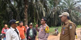 Kapolsek Mendahara Ulu Patroli ke Lokasi Konflik Lahan PT. MPG dengan Japak Cs