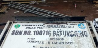 Gedung SDN 100716 Batuhoring Tidak Dirawat