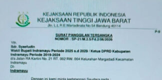 Beredar Surat Penetapan Tersangka Mantan Ketua DPRD Indramayu yang Kini Menjabat Wakil Bupati, Kejati Jabar Belum Berikan Keterangan Resmi