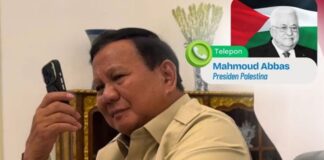 Presiden Prabowo Terima Telepon Mahmoud Abbas untuk Bahas Perkembangan Terkini Palestina